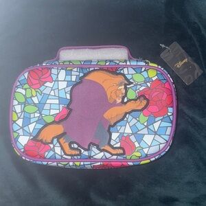 NWT Buckle-Down Disney Stained Glass Beast Cosmetic Bag